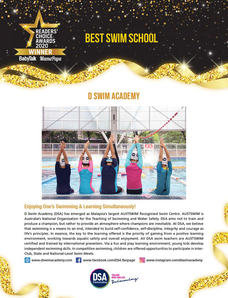 Best Swim School Readers’ Choice Award 2020