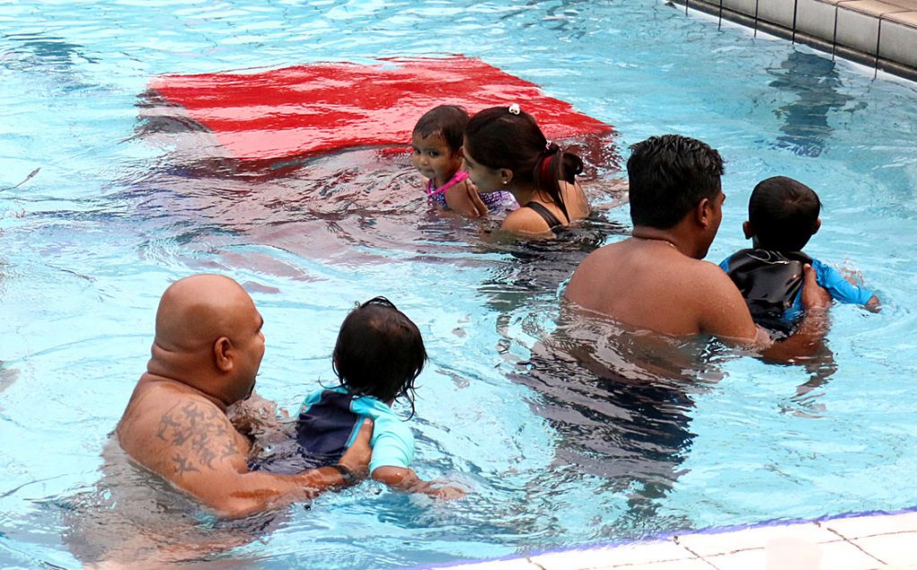 Baby swimming program